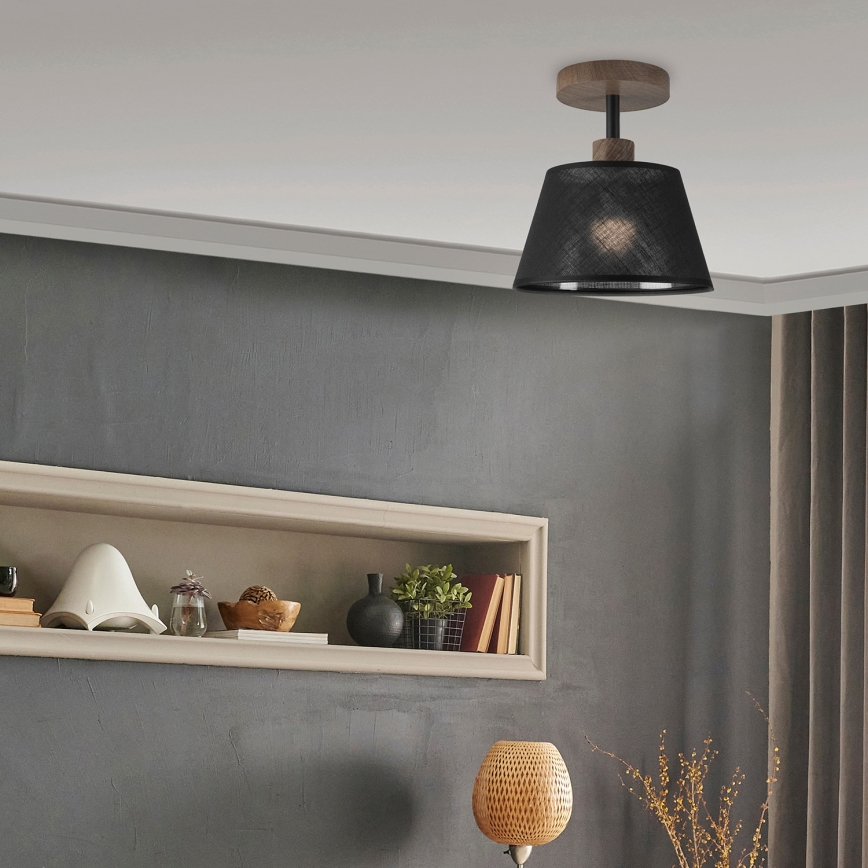 Brilagi - LED Lampa sufitowa ANTHONY 1xE14/60W/230V dąb orzech/czarny