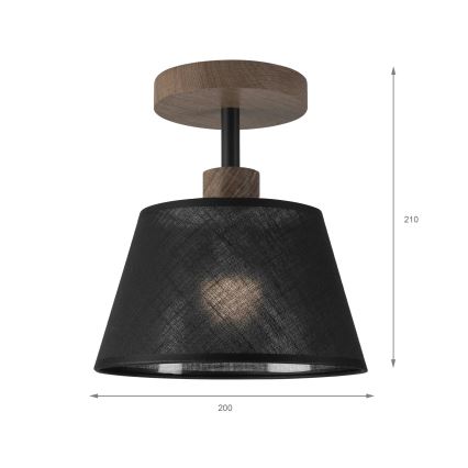Brilagi - LED Lampa sufitowa ANTHONY 1xE14/60W/230V dąb orzech/czarny