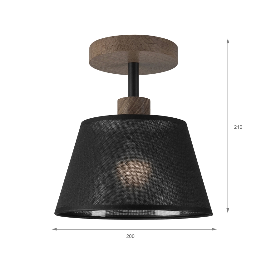 Brilagi - LED Lampa sufitowa ANTHONY 1xE14/60W/230V dąb orzech/czarny
