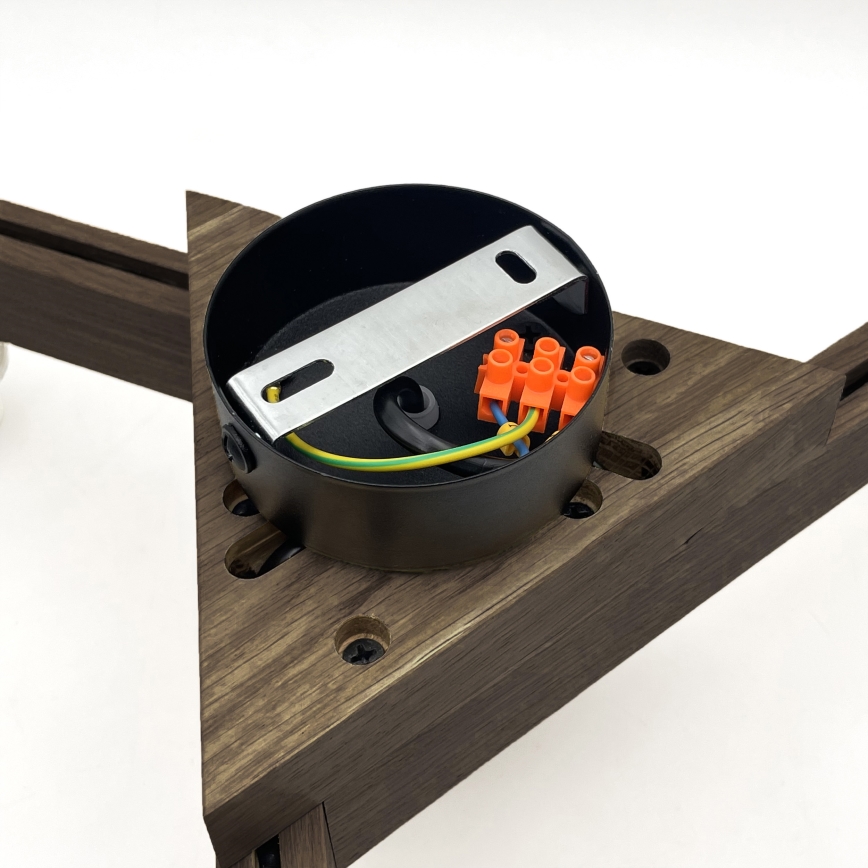 Brilagi - LED Plafon ANTHONY 3xE14/40W/230V dąb orzech/ beżowy