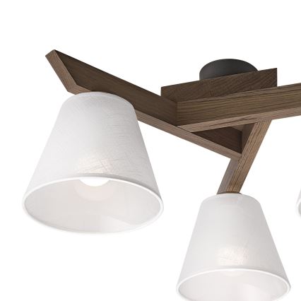 Brilagi - LED Plafon ANTHONY 3xE14/40W/230V dąb orzech/biały