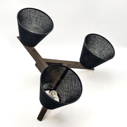 Brilagi - LED Plafon ANTHONY 3xE14/40W/230V dąb orzech/czarny