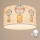 Brilagi - LED lampa dziecięca wisząca na przewodzie BOBO 1xE27/60W/230V śr. 35 cm biała/zwierzątka
