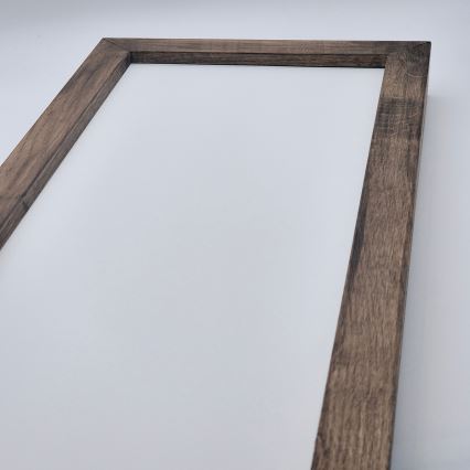 Brilagi - LED sufitowa lampa łazienkowa WOODY FRAME LED/40W/230V 120x30 cm IP44 dąb orzechowy