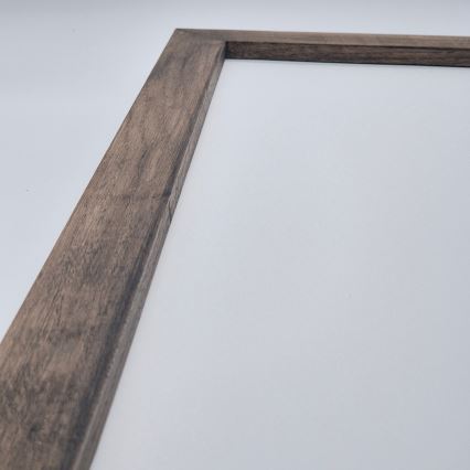 Brilagi - LED sufitowa lampa łazienkowa WOODY FRAME LED/40W/230V 120x30 cm IP44 dąb orzechowy