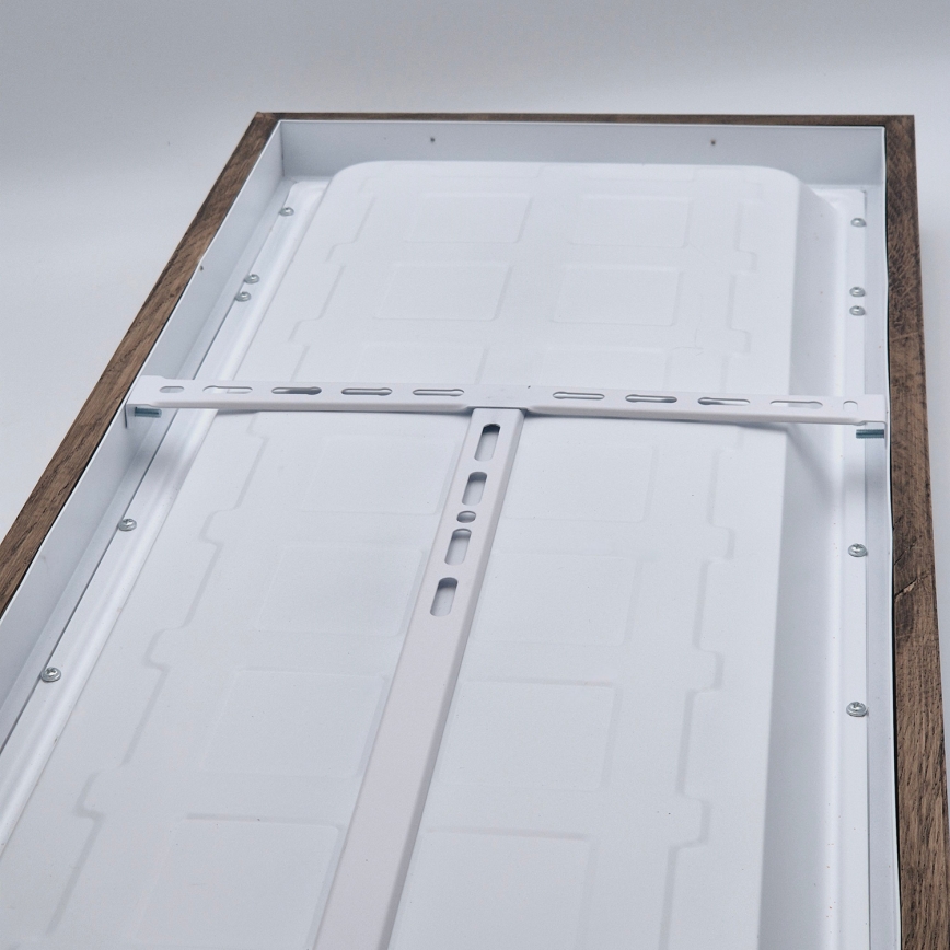 Brilagi - LED sufitowa lampa łazienkowa WOODY FRAME LED/40W/230V 120x30 cm IP44 dąb orzechowy