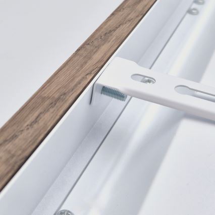 Brilagi - LED sufitowa lampa łazienkowa WOODY FRAME LED/40W/230V 120x30 cm IP44 dąb orzechowy