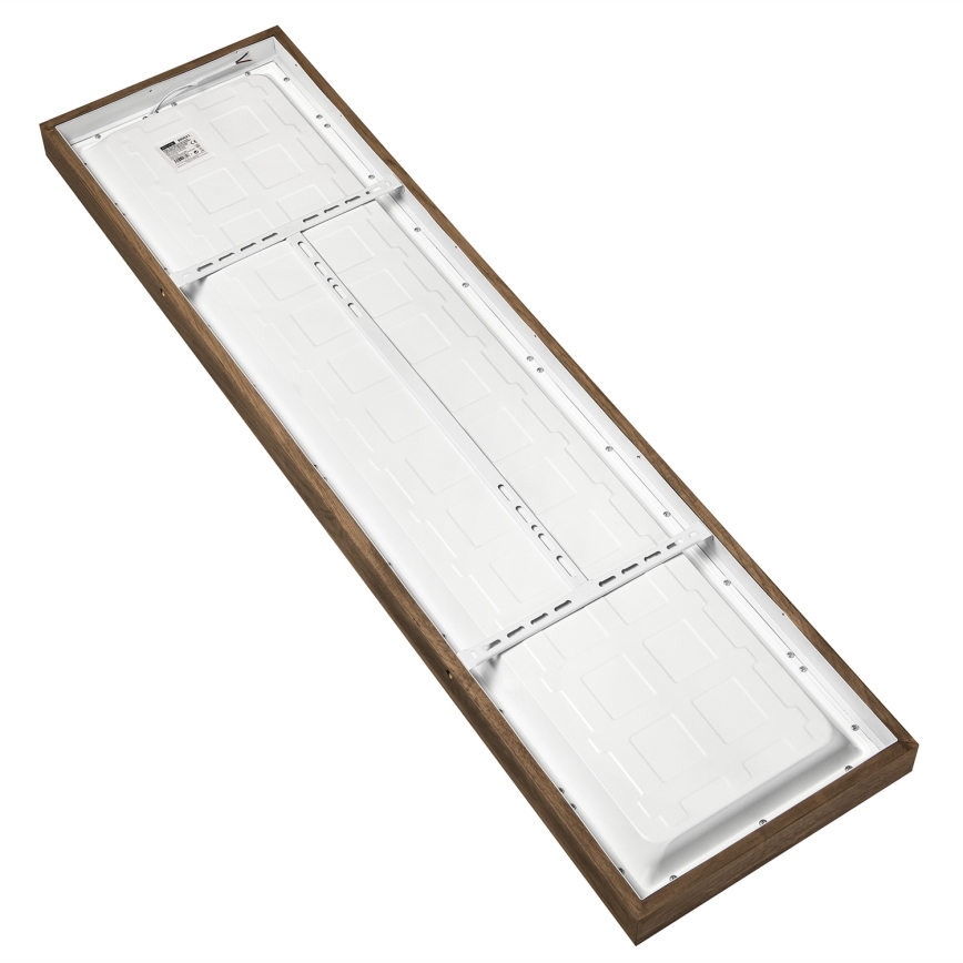 Brilagi - LED sufitowa lampa łazienkowa WOODY FRAME LED/40W/230V 120x30 cm IP44 dąb orzechowy