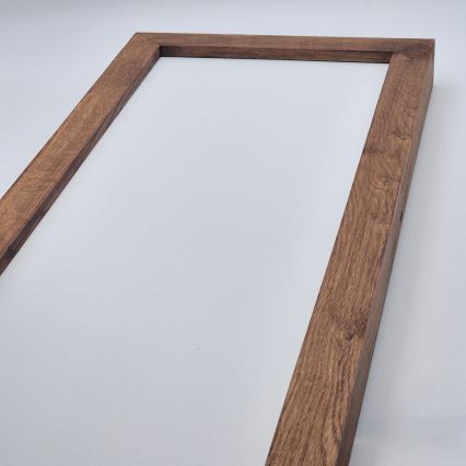 Brilagi - LED Lampa sufitowa łazienkowa WOODY FRAME LED/50W/230V 120x30 cm IP44 wiśnia