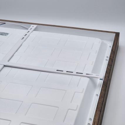 Brilagi - Lampa sufitowa LED do łazienki WOODY FRAME LED/50W/230V 60x60 cm IP44 dąb orzech