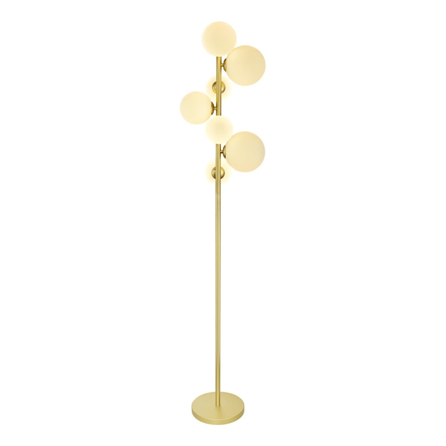 Brilagi - LED Lampa podłogowa MILLA 7xG9/3W/230V złota/biała
