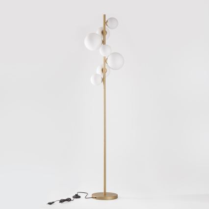 BRILAGI - LED Lampa podłogowa MILLA 7xG9/3W/230V złota/biała