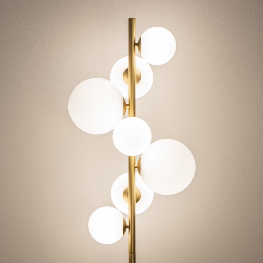 BRILAGI - LED Lampa podłogowa MILLA 7xG9/3W/230V złota/biała