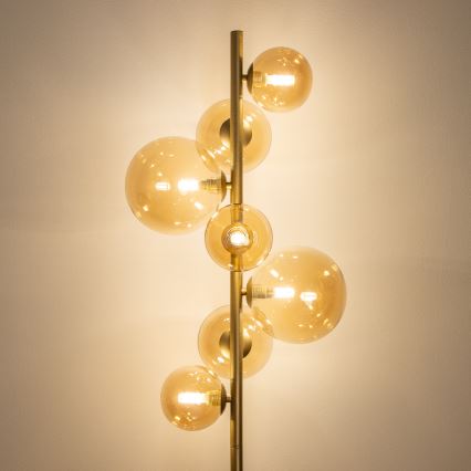 BRILAGI - LED Lampa podłogowa MILLA 7xG9/3W/230V złota