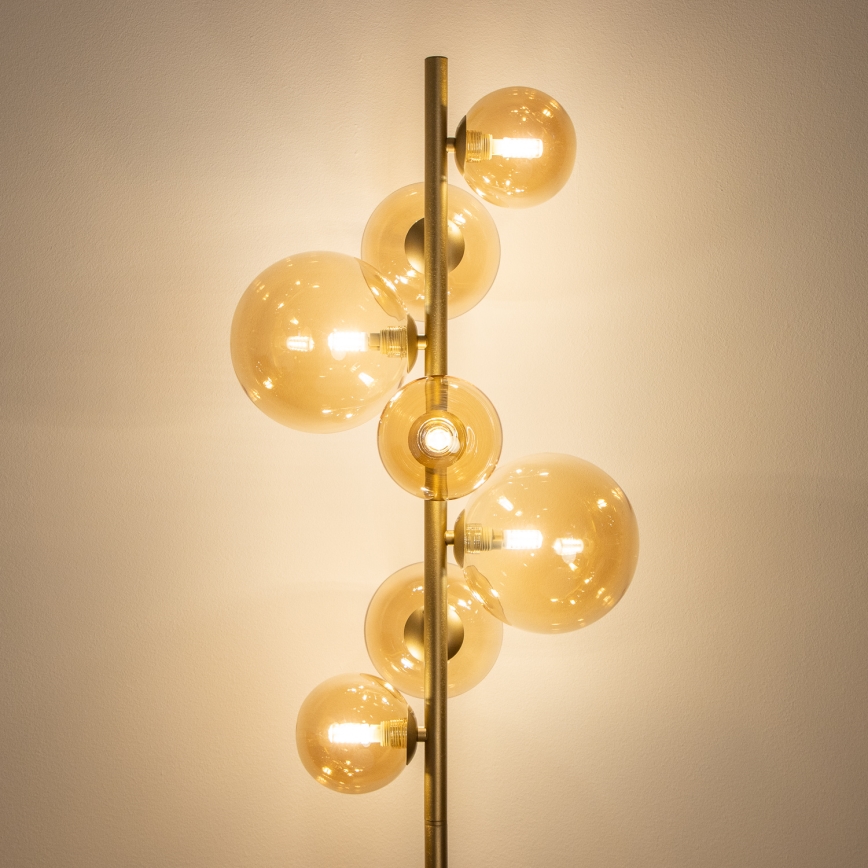 BRILAGI - LED Lampa podłogowa MILLA 7xG9/3W/230V złota