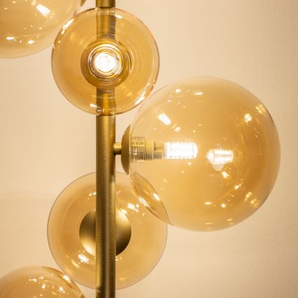 BRILAGI - LED Lampa podłogowa MILLA 7xG9/3W/230V złota