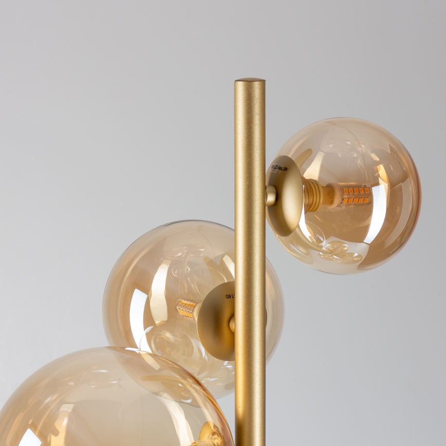BRILAGI - LED Lampa podłogowa MILLA 7xG9/3W/230V złota