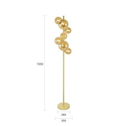 Brilagi - LED Lampa podłogowa MILLA 7xG9/3W/230V złota