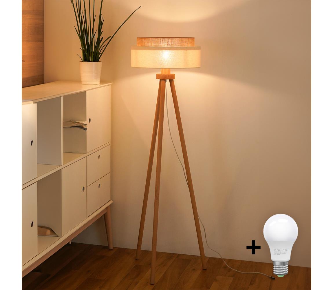 Brilagi - LED Lampa podłogowa BOHO STYLE 1xE27/15W/230V