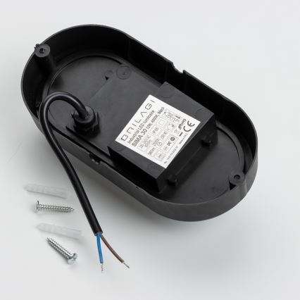 Brilagi - LED Lampa przemysłowa sufitowa SIMA LED/12W/230V IP65 czarny