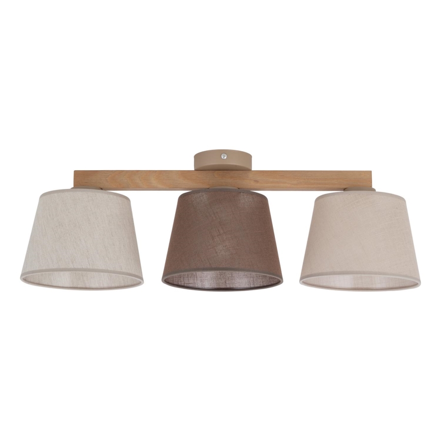 BRILAGI - LED Lampa przysufitowa LATTE 3xE27/15W/230V sosna/mix