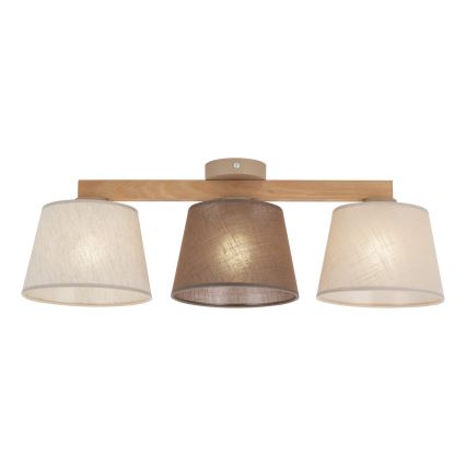 BRILAGI - LED Lampa przysufitowa LATTE 3xE27/15W/230V sosna/mix