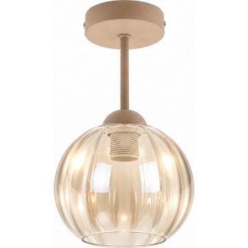 BRILAGI - LED Lampa przysufitowa RETRO GLASS 1xE27/60W/230V Ø 18 cm beżowy/przydymiony beż
