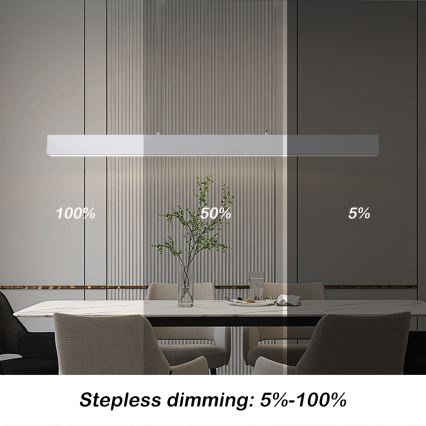 Brilagi - LED Lampa wisząca SLEEKLINE SMART LED/40W/230V 3000-6000K Wi-Fi Tuya biała + zdalne sterowanie
