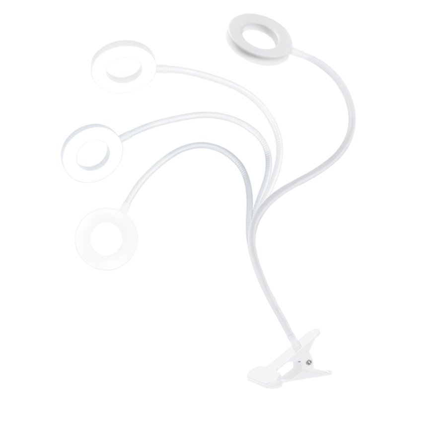 Brilagi - LED Lampa ściemnialna z klipsem ORBELA LED/8W/230V 3000/4000/5000K biała