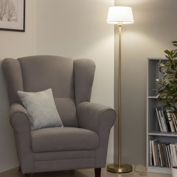 Brilagi - LED lampa stojąca CERIA 1xE27/20W/230V Ø 30 cm biała/złota