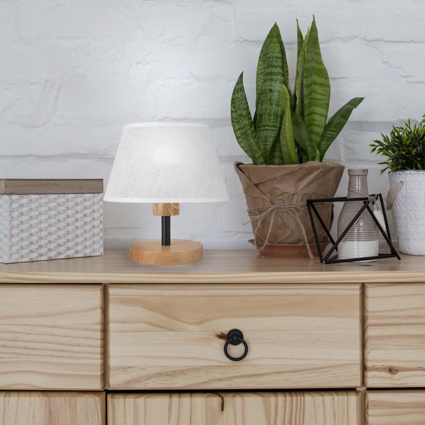 Brilagi - LED Lampa stołowa ANTHONY 1xE14/40W/230V dąb/biały