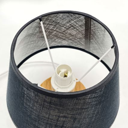 Brilagi - LED Lampa stołowa ANTHONY 1xE14/40W/230V dąb/czarny