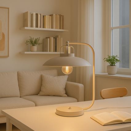 Brilagi - LED Lampa stołowa FLAMENGO 1xE27/60W/230V beżowy