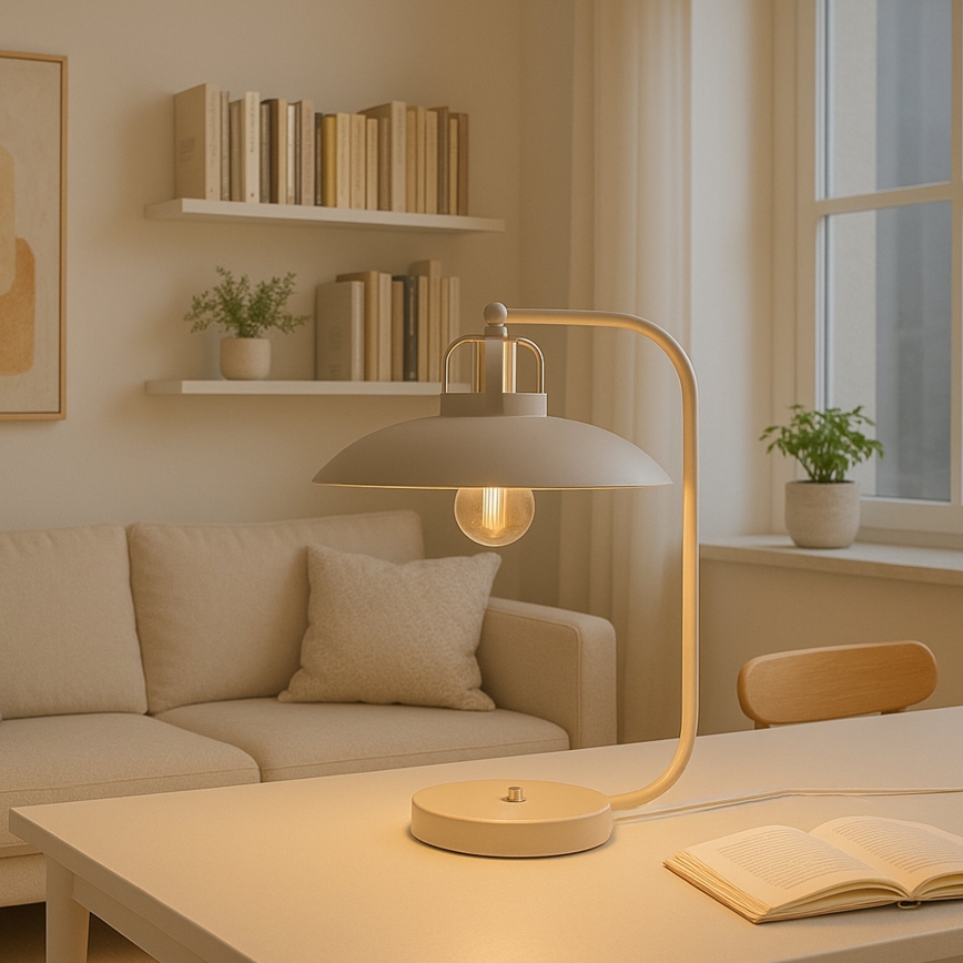 Brilagi - LED Lampa stołowa FLAMENGO 1xE27/60W/230V beżowy