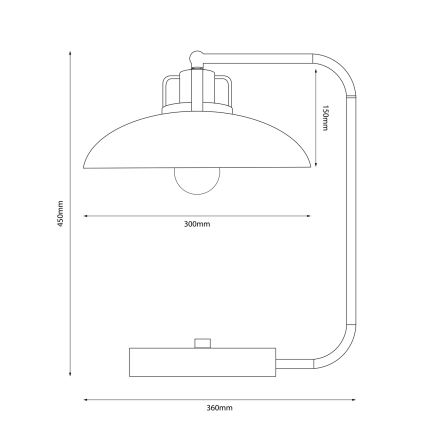 Brilagi - LED Lampa stołowa FLAMENGO 1xE27/60W/230V beżowy