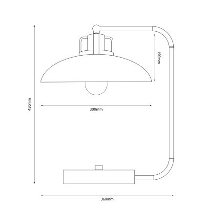 Brilagi - LED Lampa stołowa FLAMENGO 1xE27/60W/230V biały