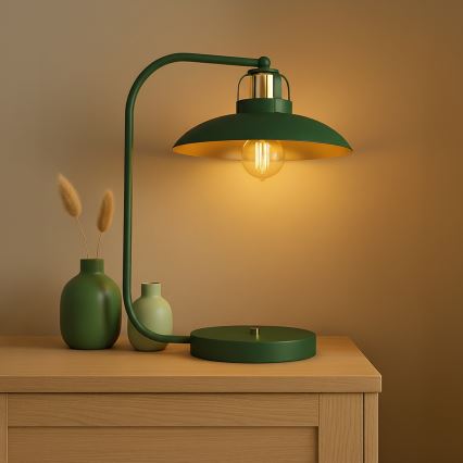 Brilagi - LED Lampa stołowa FLAMENGO 1xE27/60W/230V zielony