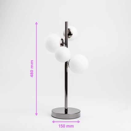 Brilagi - LED Lampa stołowa MILLA 4xG9/3W/230V chrom błyszczący/biały