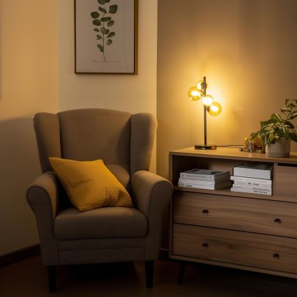 Brilagi - LED Lampa stołowa MILLA 4xG9/3W/230V chrom błyszczący/złoty