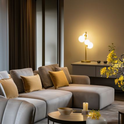 Brilagi - LED Lampa stołowa MILLA 4xG9/3W/230V złoty/biały