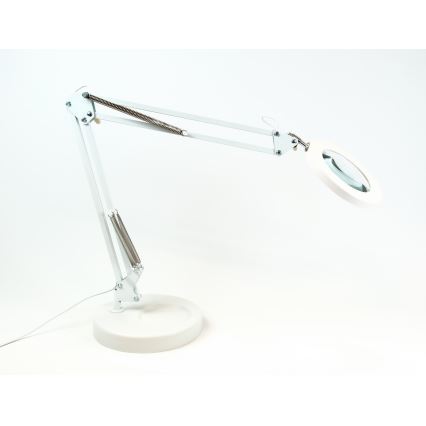 Brilagi - Regulowana lampa stołowa LED z lupą LENS LED/12W/5V 3000/4200/6000K biała