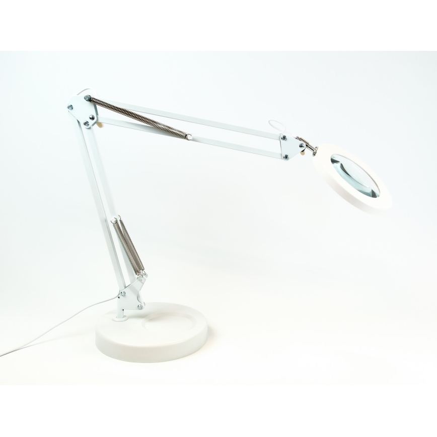 Brilagi - Regulowana lampa stołowa LED z lupą LENS LED/12W/5V 3000/4200/6000K biała