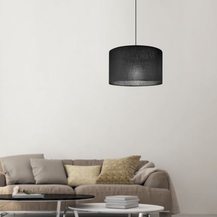 Brilagi - LED Lampa wisząca na linkę ANTHONY 1xE27/60W/230V dąb orzech/czarny
