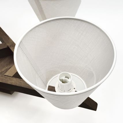Brilagi - LED Plafon ANTHONY 5xE14/40W/230V dąb orzech/biały
