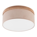 Brilagi - LED Lampa sufitowa BELLADONNA 2xE27/15W/230V beżowe/dąb