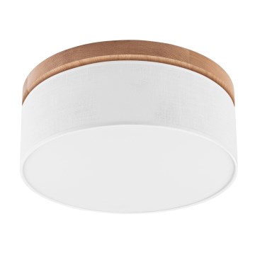Brilagi - LED Lampa sufitowa BELLADONNA 2xE27/15W/230V śr. 40 cm biała/dąb