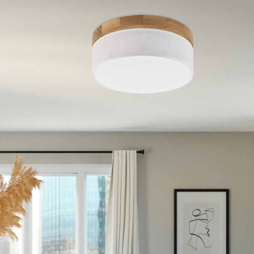 Brilagi - LED Lampa sufitowa BELLADONNA LED/20W/230V Ø 30 cm biała/dąb