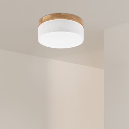 Brilagi - LED Lampa sufitowa BELLADONNA LED/20W/230V Ø 30 cm biała/dąb