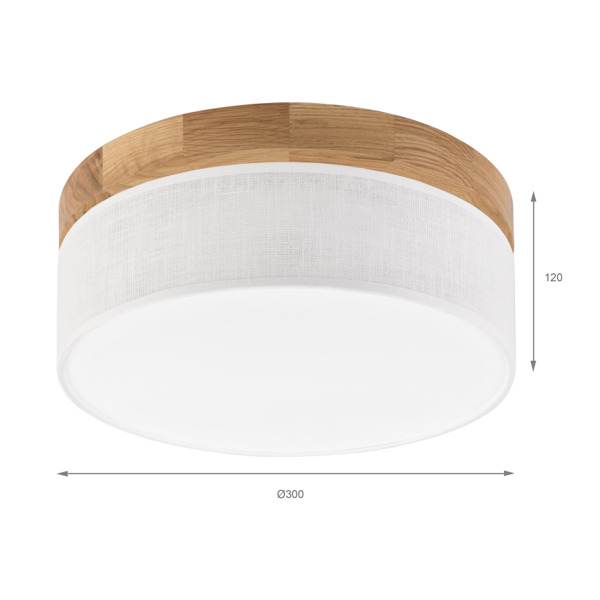 Brilagi - LED Lampa sufitowa BELLADONNA LED/20W/230V Ø 30 cm biała/dąb