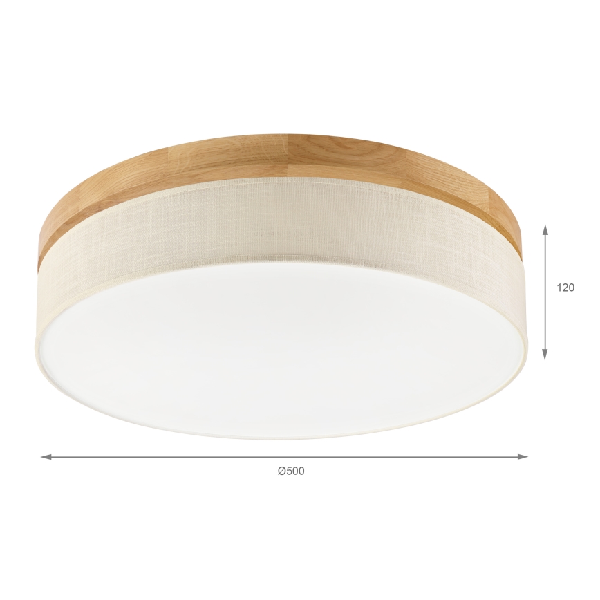 Brilagi - LED lampa sufitowa BELLADONNA LED/36W/230V średnica 50 cm kremowa/dąb